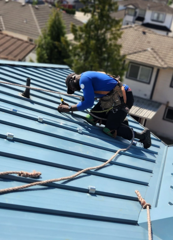 Trades professional at work